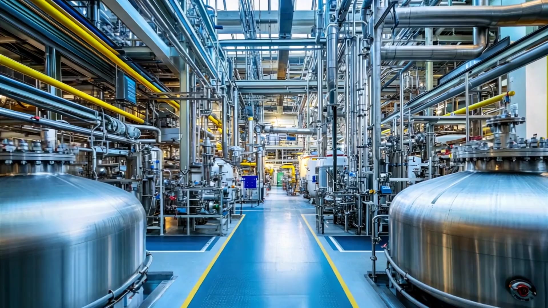 Industrial chemical blending equipment and mixing tanks
